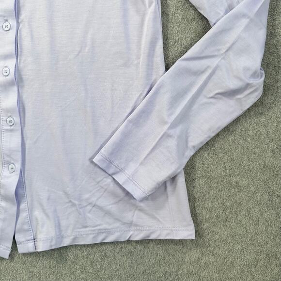 LOFT Ann Taylor Purple Button Down Shirt Long Sleeve Women's X-Small Collared - Picture 2 of 8